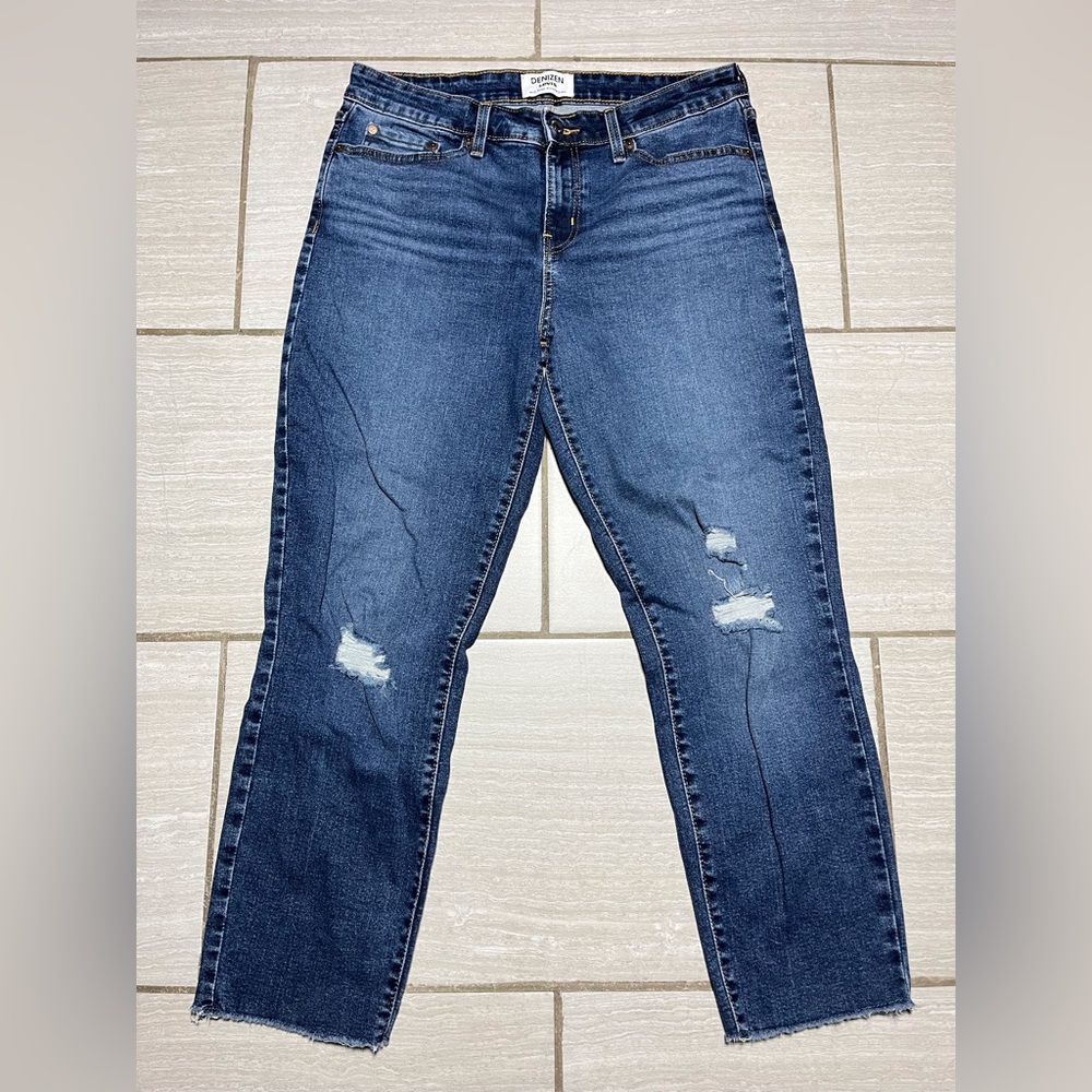 Denizen From Levi's Size 10 W30 Blue Mid-Rise Boyfriend Jeans